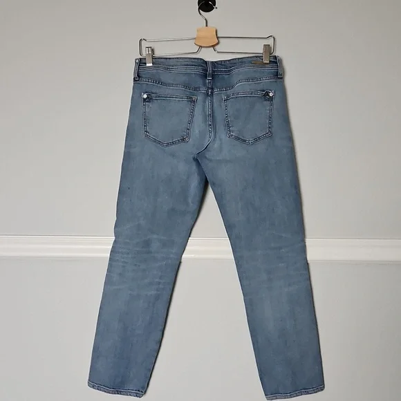 Anthropolgie Pilcro And The Letterpress Slim Boyfriend Distressed Jeans Blue 27 - Picture 4 of 12